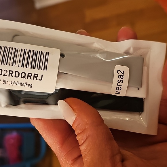 Fitbit Versa 2/3/Sense/Special Edition & Lite Black, White & Grey Athletic Bands - Picture 10 of 12